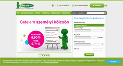 Desktop Screenshot of cetelem.hu